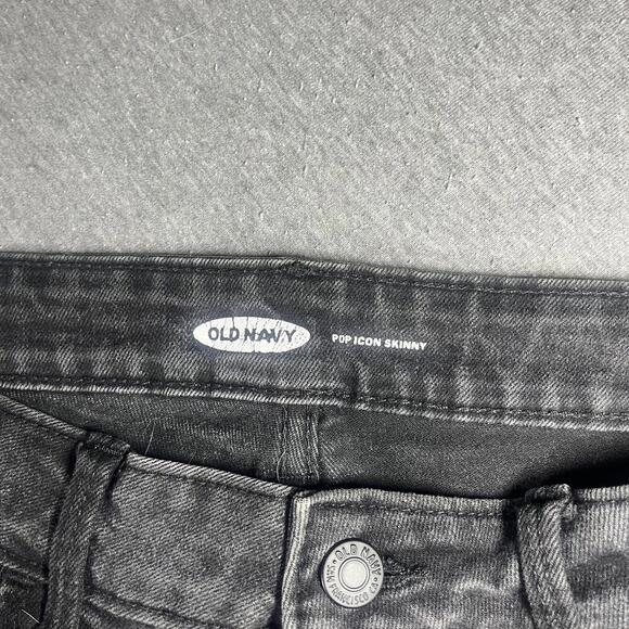 Old Navy Pop Icon Sizs 6 Skinny Black Ripped Jeans Womans pants Womans old navy - Picture 3 of 9